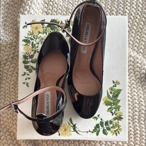 Chelsea & Violet Black Patent Leather Women's Shoes